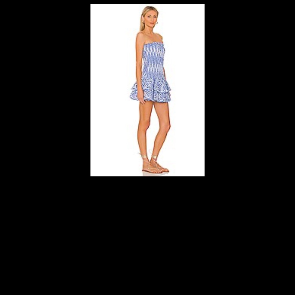 Charo Ruiz XS Short Dress Megan in Indigo Blue